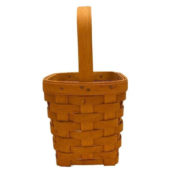 Longaberger Spoon Basket Vintage 1996 Original Stain - Picture 3 of 9